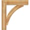 Ekena Millwork Thorton Block Rough Sawn Bracket w/ Offset Brace, Western Red Cedar, 8"W x 34"D x 38"H BKT0806X34X38THR05RWR - alternate 2